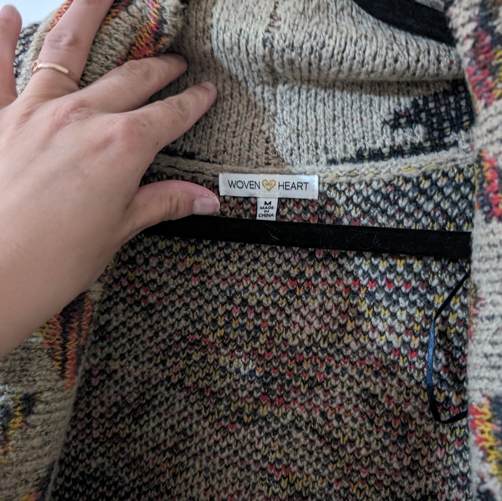 Aztec Print Cardigan - Picture 3 of 3